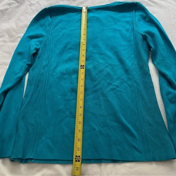 INC International Concepts Teal Quarter Zip Ribbed Sweater XXL - Picture 11 of 11